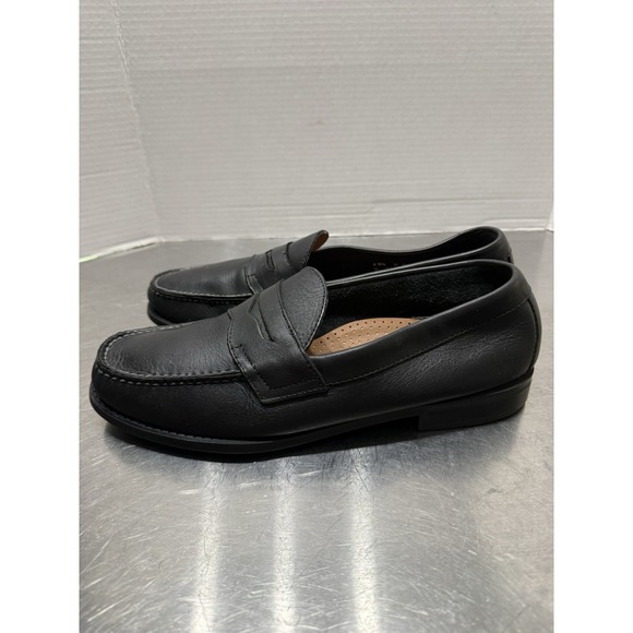 G.H. Bass Martin Penny Loafers Black Leather Men\'s Size 10.5 D Slip On Shoes